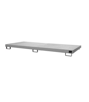 Regalwanne 240 l, 3250×1300×195 mm, Stahl lackiert, mit Gitt