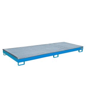 Regalwanne 238 l, 3265×1315×195 mm, Stahl lackiert, mit Gitt