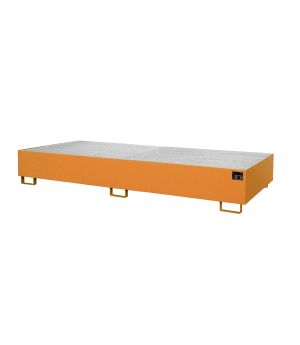 Regalwanne 540 l, 3250×1300×265 mm, Stahl lackiert, mit Gitt