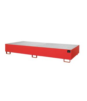 Regalwanne 540 l, 3250×1300×265 mm, Stahl lackiert, mit Gitt