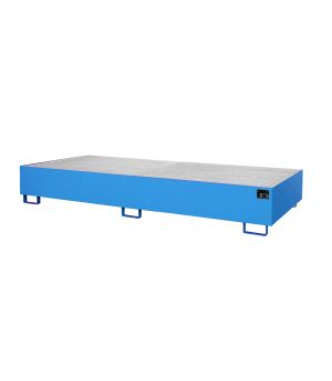 Regalwanne 540 l, 3250×1300×265 mm, Stahl lackiert, mit Gitt