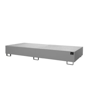 Regalwanne 540 l, 3250×1300×265 mm, Stahl lackiert, mit Gitt