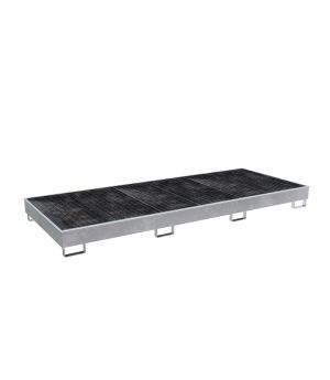 Regalwanne 536 l, 3265×1315×270 mm, Stahl feuerverzinkt, mit