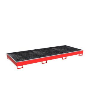 Regalwanne 536 l, 3265×1315×270 mm, Stahl lackiert, mit Gitt