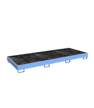 Regalwanne 536 l, 3265×1315×270 mm, Stahl lackiert, mit Gitt