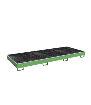 Regalwanne 536 l, 3265×1315×270 mm, Stahl lackiert, mit Gitt