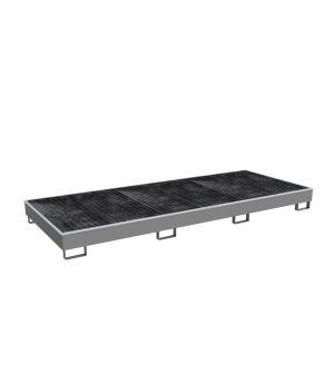 Regalwanne 536 l, 3265×1315×270 mm, Stahl lackiert, mit Gitt