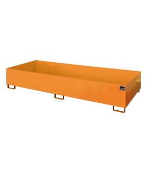 Regalwanne 1000 l, 3250×1300×380 mm, Stahl lackiert
