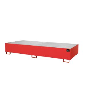 Regalwanne 1000 l, 3250×1300×380 mm, Stahl lackiert, mit Git
