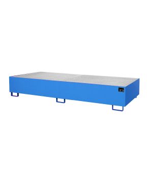 Regalwanne 1000 l, 3250×1300×380 mm, Stahl lackiert, mit Git