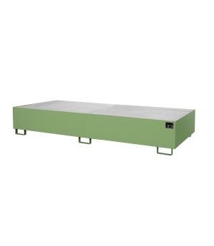 Regalwanne 1000 l, 3250×1300×380 mm, Stahl lackiert, mit Git