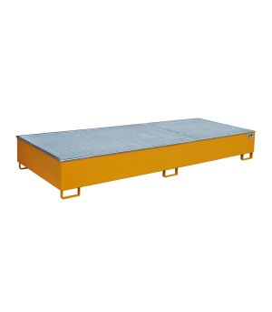 Regalwanne 1000 l, 3265×1315×385 mm, Stahl lackiert, mit Git