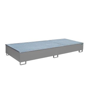 Regalwanne 1000 l, 3265×1315×385 mm, Stahl lackiert, mit Git