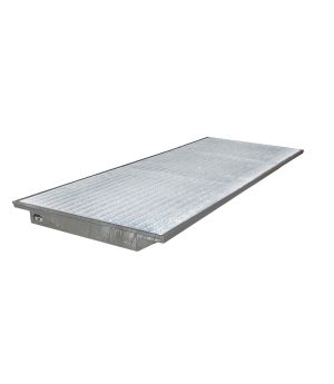Regalwanne 264 l, 3550×1250×115 mm, Stahl feuerverzinkt, mit