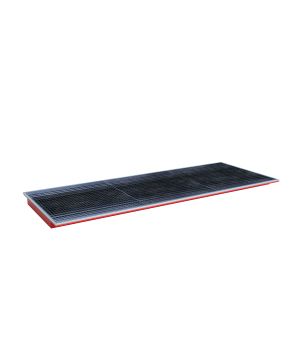 Regalwanne 175 l, 3265×1265×115 mm, Stahl lackiert, mit Gitt