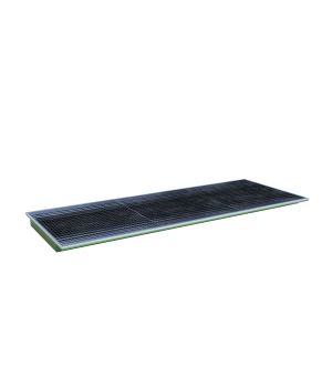 Regalwanne 175 l, 3265×1265×115 mm, Stahl lackiert, mit Gitt