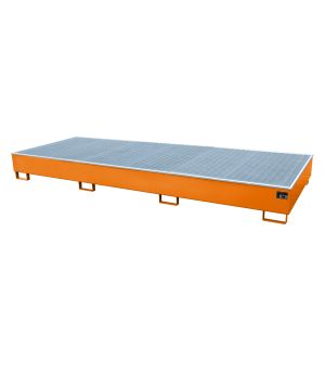 Regalwanne 1000 l, 3565×1315×360 mm, Stahl lackiert, mit Git