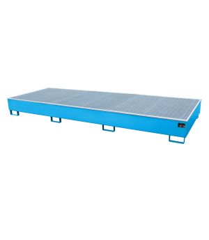 Regalwanne 1000 l, 3565×1315×360 mm, Stahl lackiert, mit Git