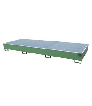 Regalwanne 1000 l, 3565×1315×360 mm, Stahl lackiert, mit Git