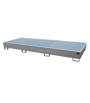 Regalwanne 1000 l, 3565×1315×360 mm, Stahl lackiert, mit Git
