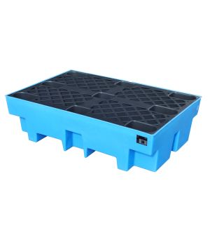 Auffangwanne 200 l, 1230×830×330 mm, Polyethylen (PE), Blau