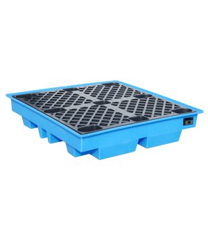 Auffangwanne 230 l, 1280×1280×275 mm, Polyethylen (PE), Blau