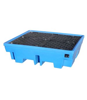 Auffangwanne 410 l, 1310×1310×370 mm, Polyethylen (PE), Blau
