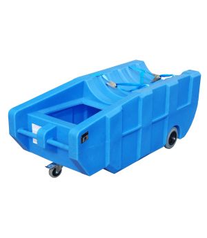 Auffangwanne 230 l, 740×1600×640 mm, Polyethylen (PE), Blau