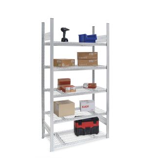 Drahtgitterbodenregal Grundregal ORION PLUS, 2.000×750×600 mm, verzinkt