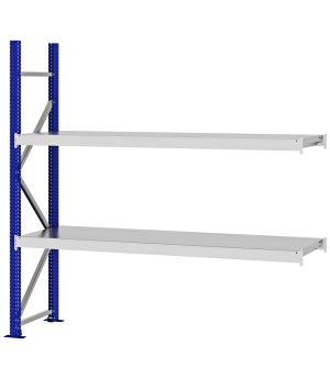 Weitspannregal Anbauregal FORTIS, 2.000×2.000×500 mm, verzinkt