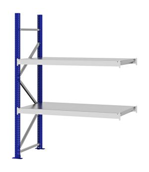 Weitspannregal Anbauregal FORTIS, 2.000×1.500×600 mm, verzinkt