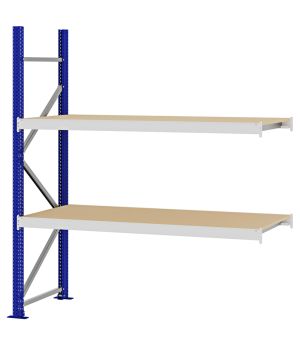 Weitspannregal Anbauregal FORTIS, 2.000×1.750×600 mm, Spanplatte
