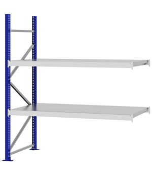 Weitspannregal Anbauregal FORTIS, 2.000×1.750×800 mm, verzinkt