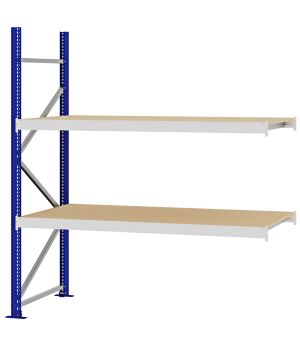 Weitspannregal Anbauregal FORTIS, 2.000×1.750×800 mm, Spanplatte