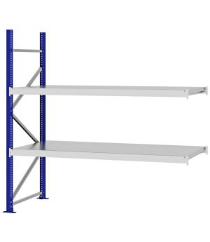 Weitspannregal Anbauregal FORTIS, 2.000×2.000×800 mm, verzinkt