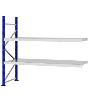 Weitspannregal Anbauregal FORTIS, 2.000×2.250×800 mm, verzinkt