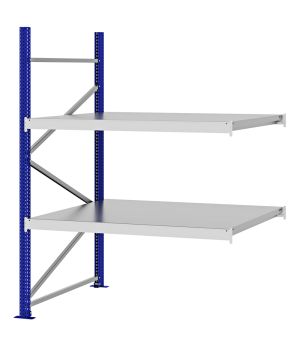 Weitspannregal Anbauregal FORTIS, 2.000×1.500×1.000 mm, verzinkt