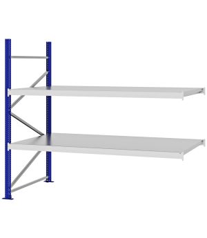 Weitspannregal Anbauregal FORTIS, 2.000×2.250×1.000 mm, verzinkt