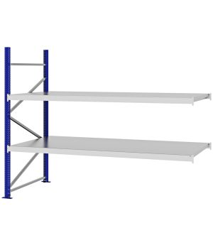 Weitspannregal Anbauregal FORTIS, 2.000×2.500×1.000 mm, verzinkt