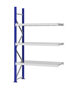 Weitspannregal Anbauregal FORTIS, 2.500×1.500×500 mm, verzinkt