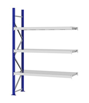 Weitspannregal Anbauregal FORTIS, 2.500×1.750×500 mm, verzinkt