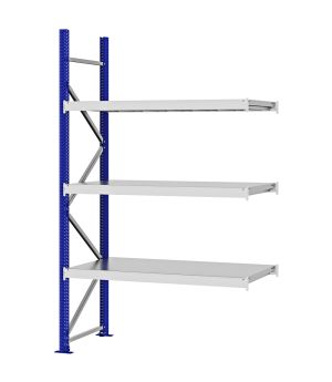Weitspannregal Anbauregal FORTIS, 2.500×1.500×600 mm, verzinkt
