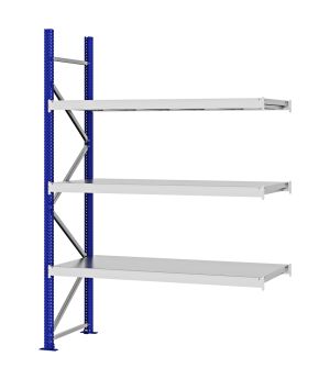 Weitspannregal Anbauregal FORTIS, 2.500×1.750×600 mm, verzinkt