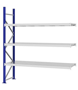 Weitspannregal Anbauregal FORTIS, 2.500×2.250×600 mm, verzinkt