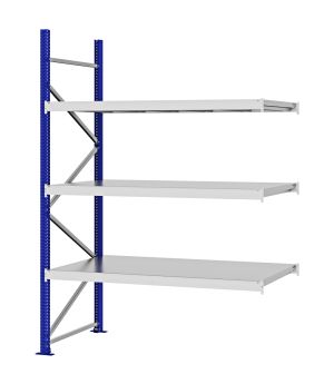 Weitspannregal Anbauregal FORTIS, 2.500×1.750×800 mm, verzinkt