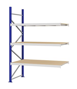 Weitspannregal Anbauregal FORTIS, 2.500×1.750×800 mm, Spanplatte