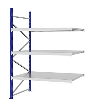 Weitspannregal Anbauregal FORTIS, 2.500×1.750×1.000 mm, verzinkt