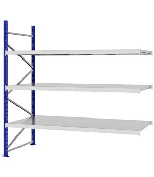 Weitspannregal Anbauregal FORTIS, 2.500×2.500×1.000 mm, verzinkt