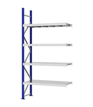 Weitspannregal Anbauregal FORTIS, 3.000×1.500×500 mm, verzinkt