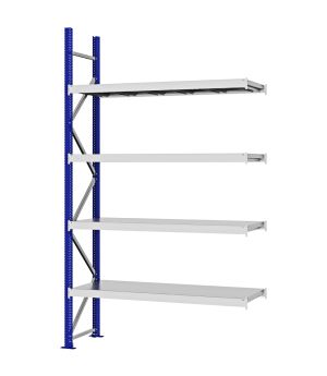 Weitspannregal Anbauregal FORTIS, 3.000×1.750×500 mm, verzinkt